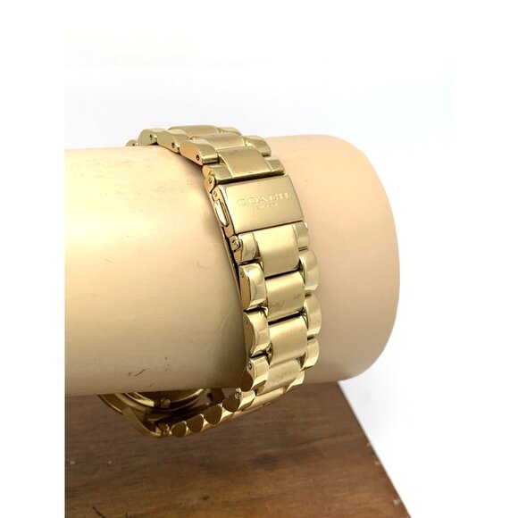 Coach Women's Watch 14504368 Cruiser Automatic Gold Stainless Steel Gemmed 37mm - Picture 10 of 14